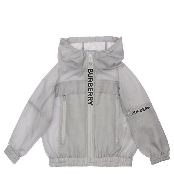 BNWT BURBERRY Telford Logo Tape Hooded Jacket In Grey,All Products : American Fashion Style Bags On Sale